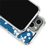 Blue and White iPhone 15 Pro Clear Case